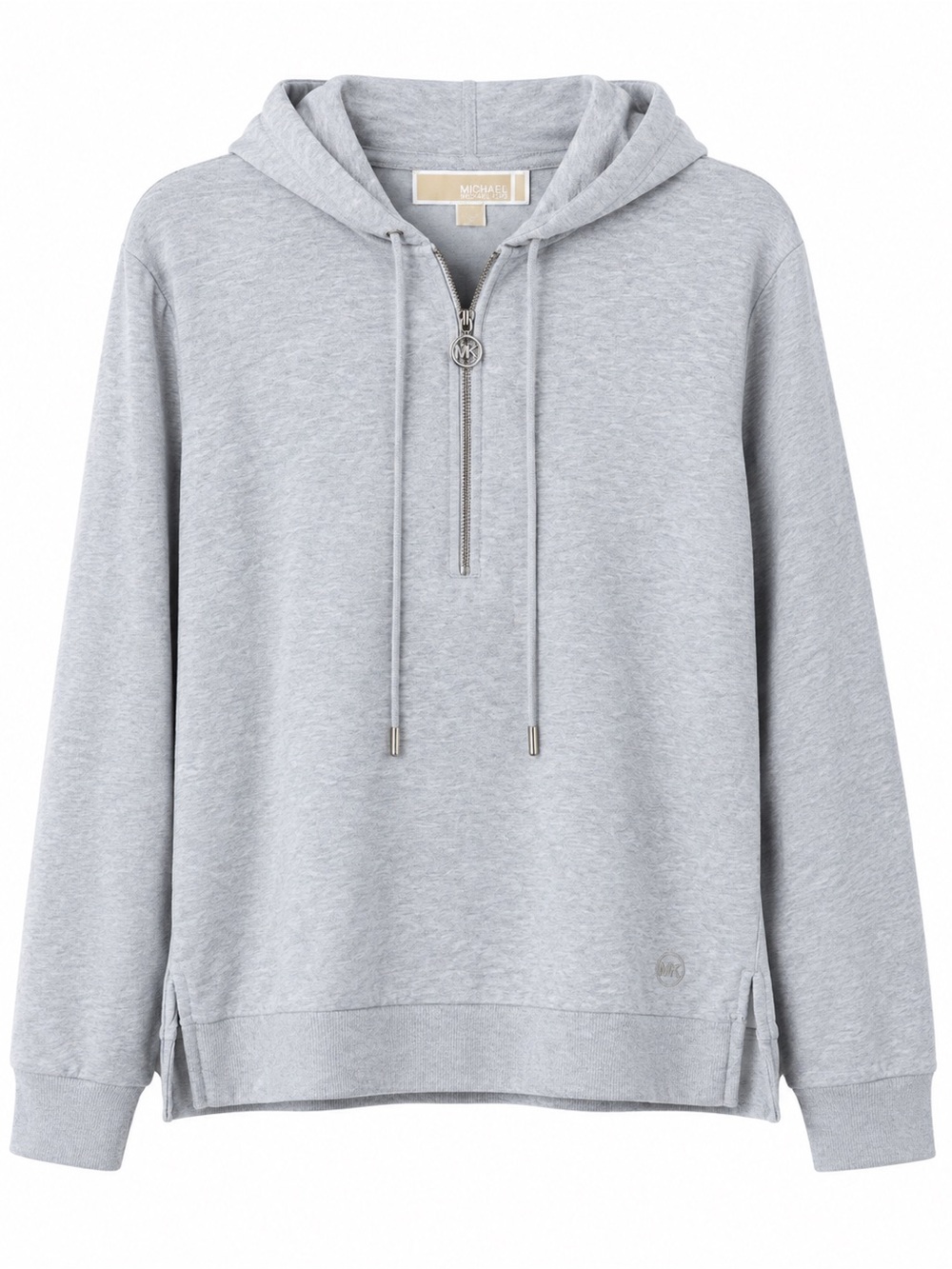 Michael Kors Men's Heather Gray Half-Zip Hooded Sweater